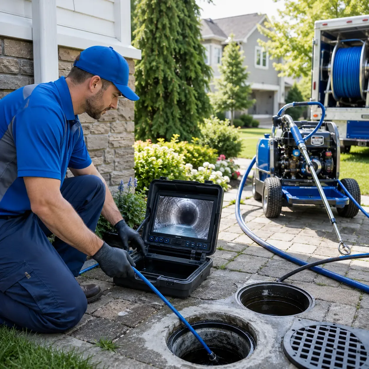 Outdoor drain cleaning professionals serving Leasburg, NC