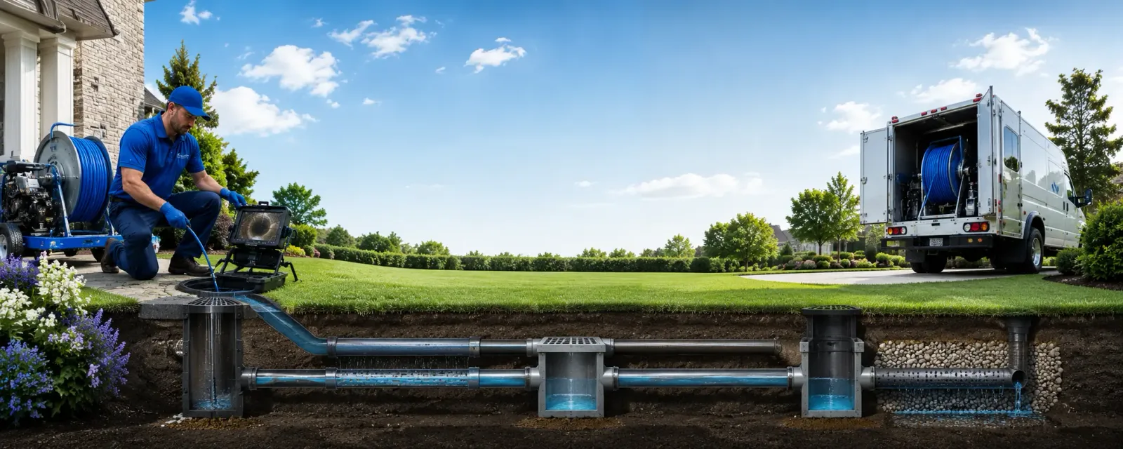 Outdoor drain cleaning information for Leasburg, NC